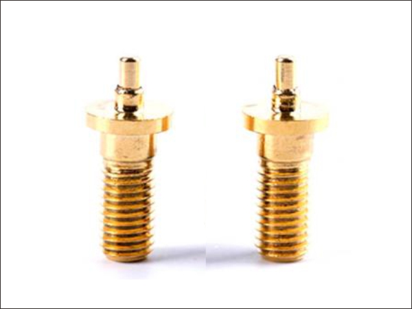 Screw thread pogo pin