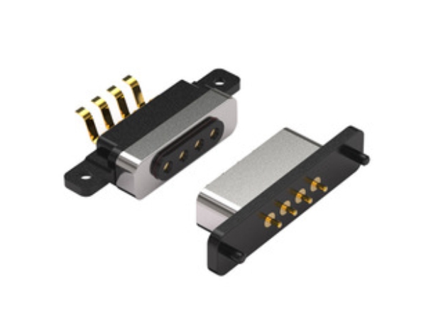 Runway shape Magnetic Pogopin Connector
